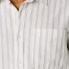 Camisa a rayas de corte regular