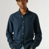 Camisa de corte regular teñida en prenda