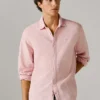 Camisa de corte regular teñida en prenda