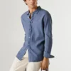 Camisa de corte regular teñida en prenda