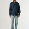 Camisa de corte regular teñida en prenda