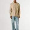 Camisa de corte regular teñida en prenda