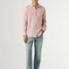 Camisa de corte regular teñida en prenda