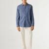 Camisa de corte regular teñida en prenda