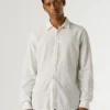 Camisa de corte regular teñida en prenda