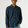 Camisa de corte regular teñida en prenda