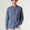 Camisa de corte regular teñida en prenda