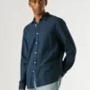 Camisa de corte regular teñida en prenda