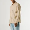 Camisa de corte regular teñida en prenda
