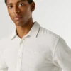 Camisa de corte regular teñida en prenda