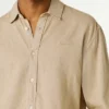 Camisa de corte regular teñida en prenda
