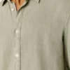 Camisa de corte regular teñida en prenda
