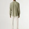 Camisa de corte regular teñida en prenda