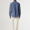 Camisa de corte regular teñida en prenda