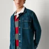 Camisa de denim de corte holgado