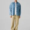 Camisa de denim de corte holgado