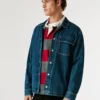 Camisa de denim de corte holgado