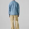 Camisa de denim de corte holgado