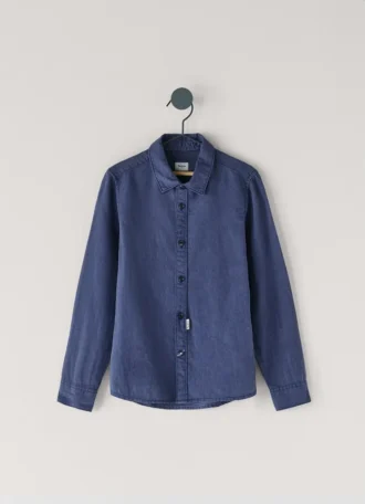 Camisa de lino de corte regular
