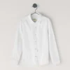 Camisa de lino de corte regular