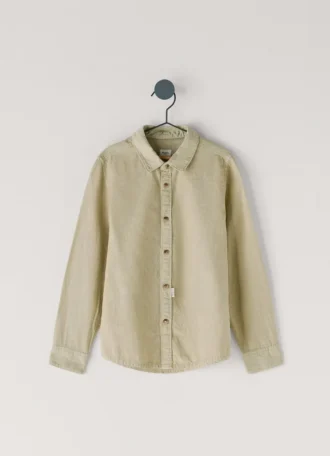 Camisa de lino de corte regular