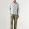 Camisa de popelín a cuadros de corte regular Camisa de popelín a cuadros de corte regular