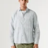 Camisa de popelín a cuadros de corte regular Camisa de popelín a cuadros de corte regular