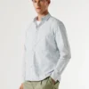 Camisa de popelín a cuadros de corte regular Camisa de popelín a cuadros de corte regular