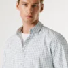 Camisa de popelín a cuadros de corte regular Camisa de popelín a cuadros de corte regular