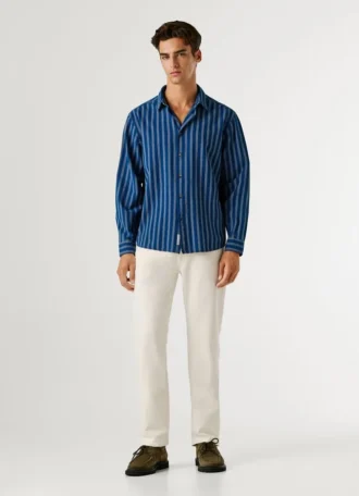 Camisa de popelín a rayas