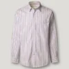 Camisa de popelín a rayas de corte regular