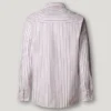 Camisa de popelín a rayas de corte regular