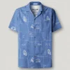 Camisa de popelín con cuello cubano Camisa de popelín con cuello cubano