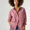 Camisa de popelín de corte holgado