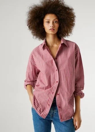 Camisa de popelín de corte holgado