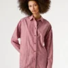 Camisa de popelín de corte holgado