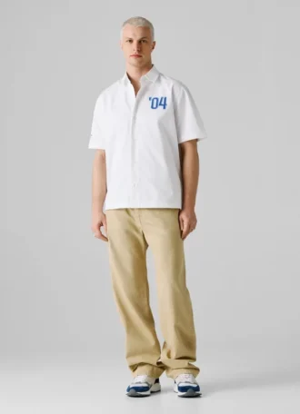 Camisa de sarga de corte oversize