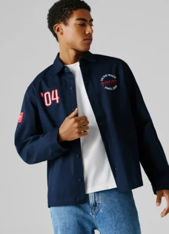 Camisa oversize de sarga