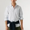 Camisa Oxford a rayas de corte regular