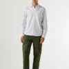 Camisa Oxford a rayas de corte regular