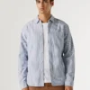 Camisa Oxford a rayas de corte regular