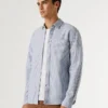 Camisa Oxford a rayas de corte regular