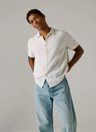 Camisa teñida en prenda