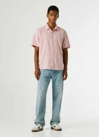 Camisa teñida en prenda