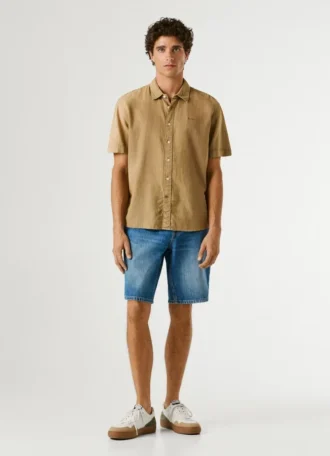 Camisa teñida en prenda