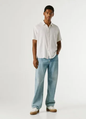 Camisa teñida en prenda