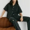 Camisa vaquera de corte holgado