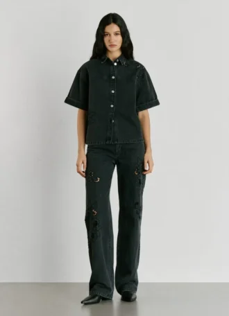 Camisa vaquera de corte holgado