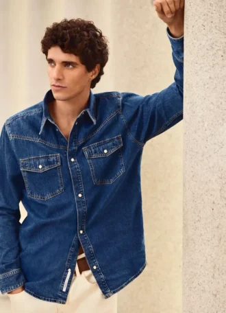 Camisa vaquera de corte regular