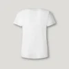 Camiseta con cuello en V y logotipo bordado Camiseta con cuello en V y logotipo bordado